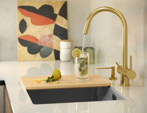 Granite sink Logan 100 Grey Metallic
