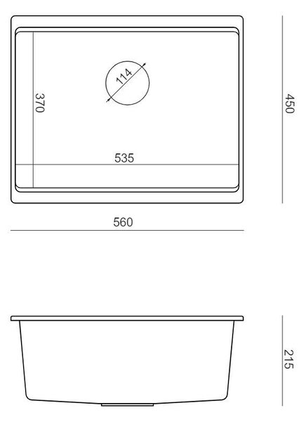Granite sink Logan 100 Beige