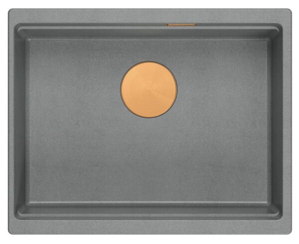 Granite sink Logan 100 Grey Metallic