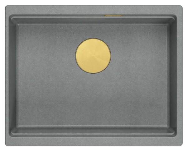 Granite sink Logan 100 Grey Metallic