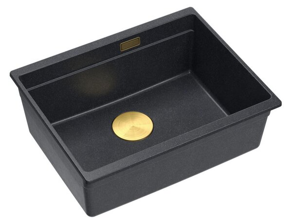 Granite sink Logan 100 Black Metallic