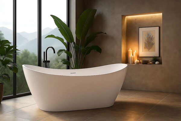 Freestanding bath Rea Ferrano 170