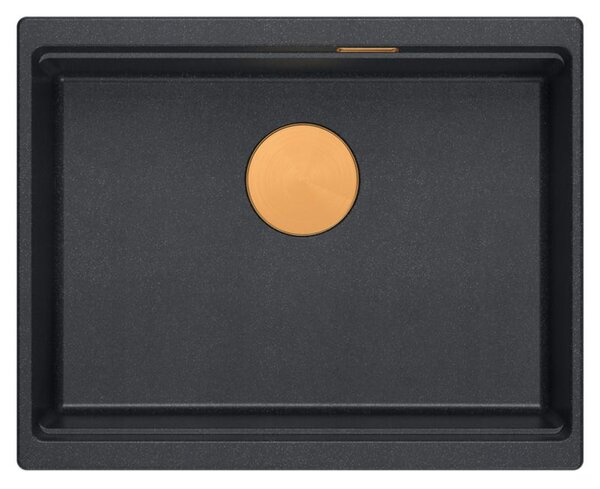 Granite sink Logan 100 Black Metallic