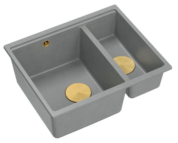 Granite sink Logan 150 Grey Metallic