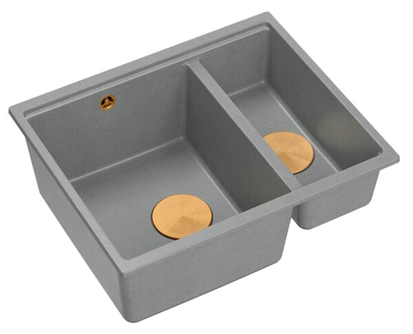 Granite sink Logan 150 Grey Metallic