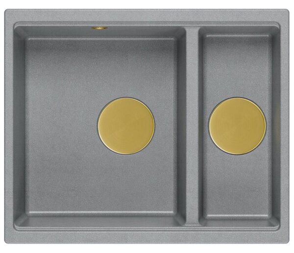 Granite sink Logan 150 Grey Metallic