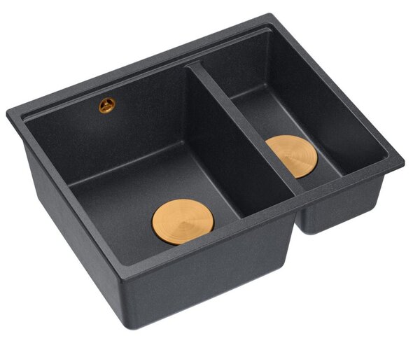 Granite sink Logan 150 Black Metallic