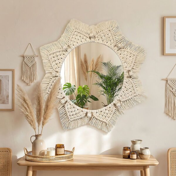 Boho wall mirror 53CM 322048