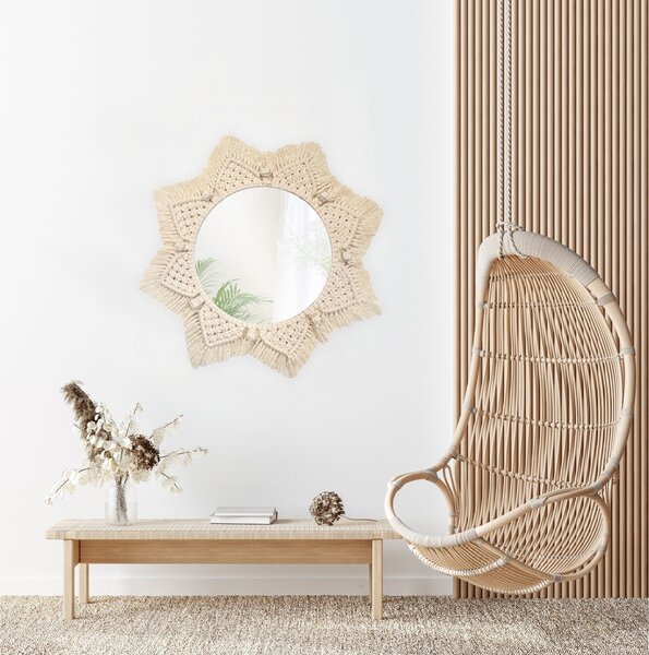 Boho wall mirror 53CM 322048