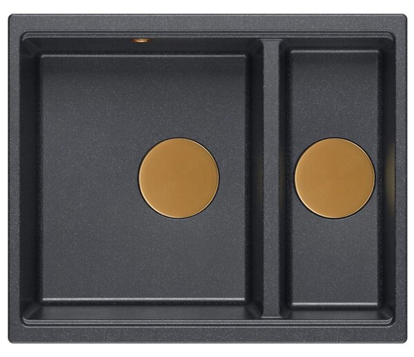 Granite sink Logan 150 Black Metallic