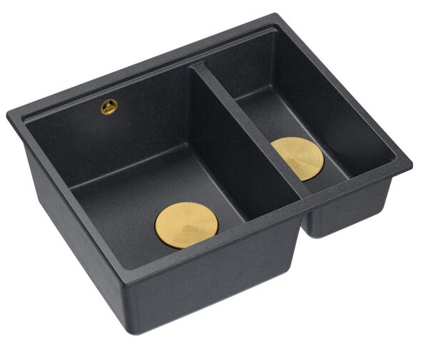 Granite sink Logan 150 Black Metallic