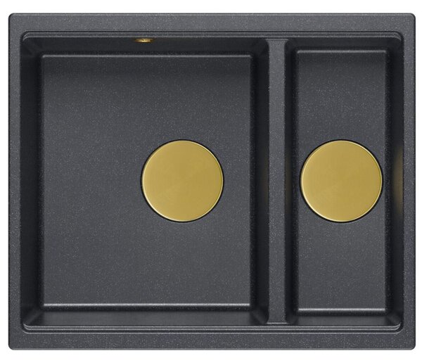 Granite sink Logan 150 Black Metallic