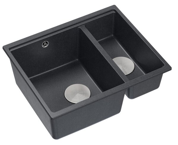 Granite sink Logan 150 Black Metallic