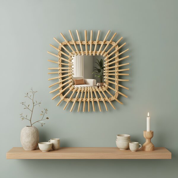 Boho wall mirror 45CM QDJ071