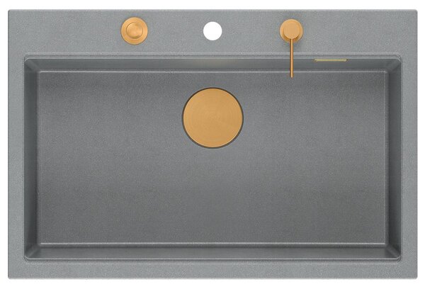 Granite sink MARC 110 WORKSTATION Grey Metallic