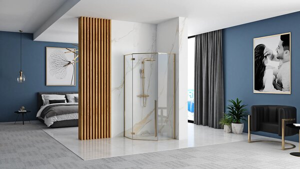 Shower enclosure DIAMOND GOLD 100x100