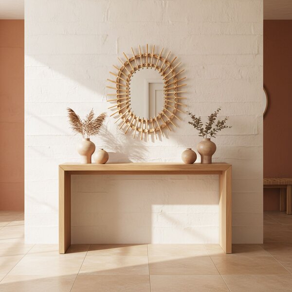 Boho wall mirror 57CM QDJ5749