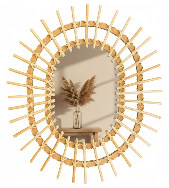 Boho wall mirror 57CM QDJ5749