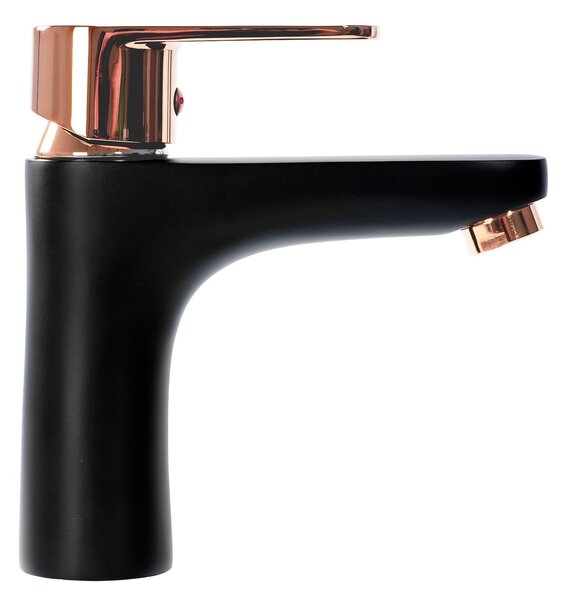 Bathroom faucet REA MILD Black Rose-Gold Low