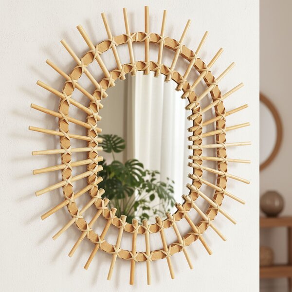 Boho wall mirror 57CM QDJ5749