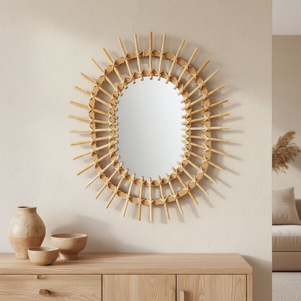 Boho wall mirror 57CM QDJ5749