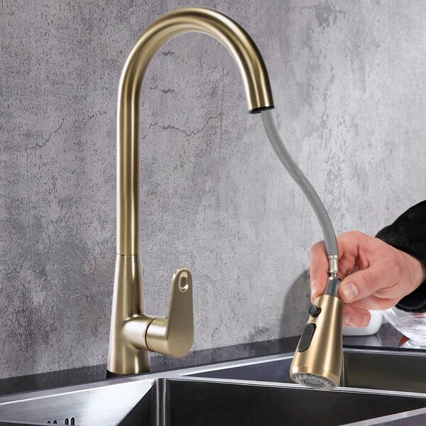 Kitchen faucet Mild brush gold