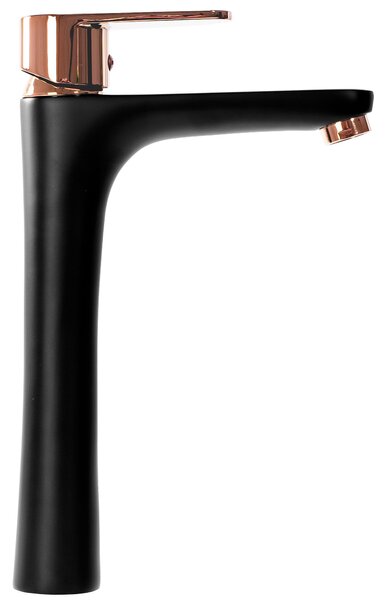 Bathroom faucet REA MILD Black Rose-Gold High