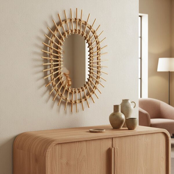 Boho wall mirror 57CM QDJ5749
