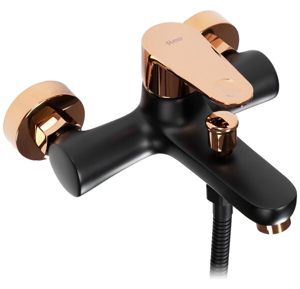 Bath faucet REA Mild Black Rose Gold