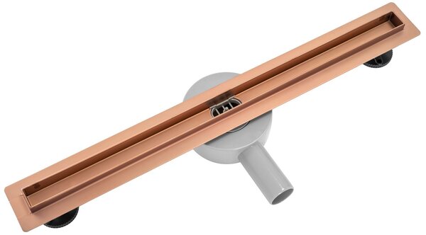 Linear drain REA NEO SLIM PRO brushed copper 60