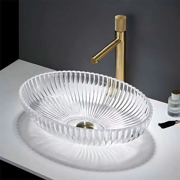 Countertop washbasin Rea Nicole Transparent