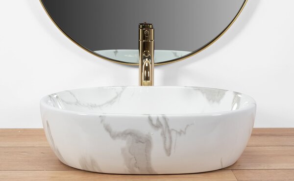 Countertop Basin Rea Amelia Marmo Shiny