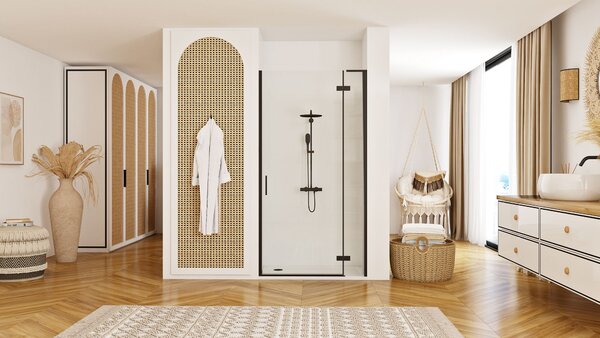 Shower doors Rea Hugo 80 Black