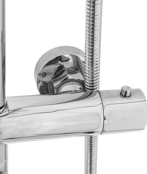 Thermostatic shower system Rea Lungo Chrome