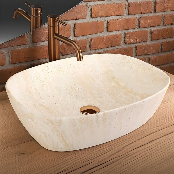 Countertop Basin Rea Freja Travertine Matt