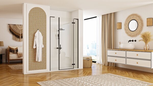 Shower doors Rea Hugo 110 Black