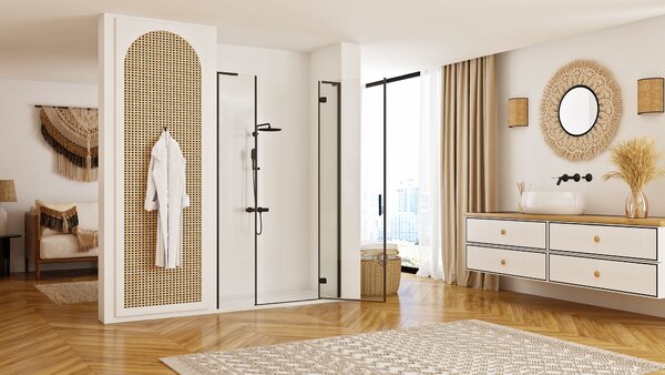 Shower doors Rea Hugo 110 Black