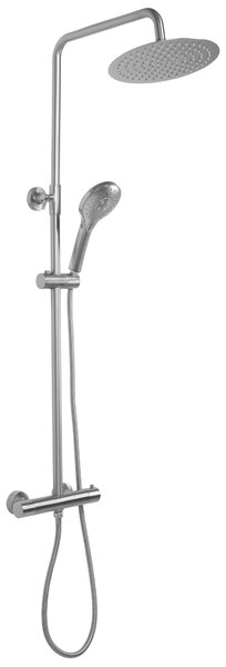 Shower set with thermostatic mixer REA VINCENT NICKEL BRUSH INOX