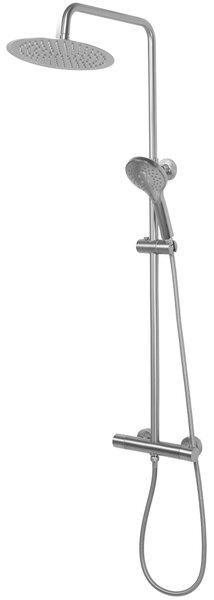 Shower set with thermostatic mixer REA VINCENT NICKEL BRUSH INOX
