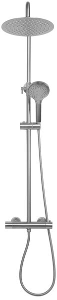 Shower set with thermostatic mixer REA VINCENT NICKEL BRUSH INOX