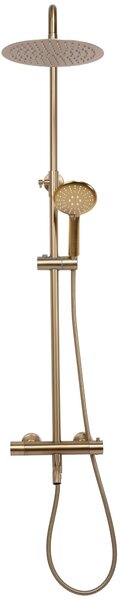 Shower set with thermostat REA Lungo Gold Brush