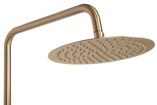 Shower set with thermostat REA Lungo Gold Brush