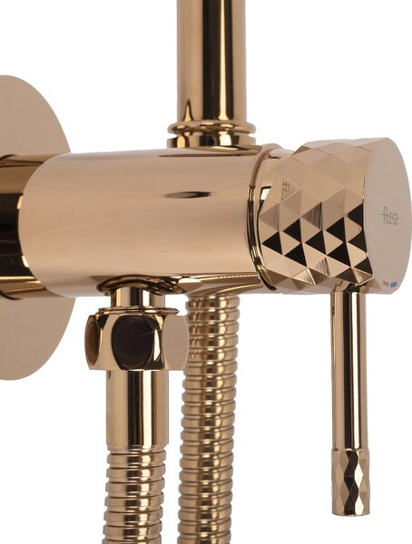 Bidet faucet Lungo Loop Diamond Copper