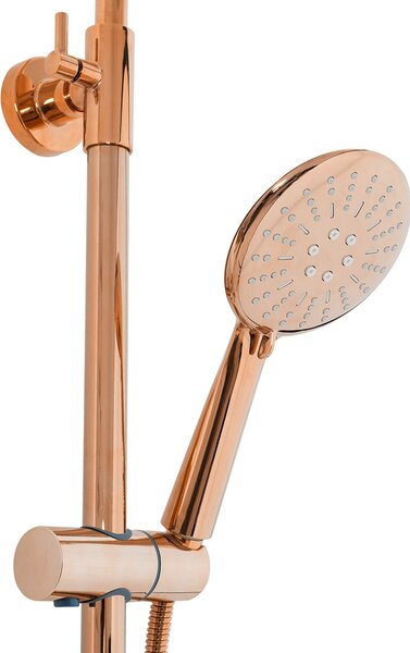 Shower set with thermostat Rea Lungo Rose Gold