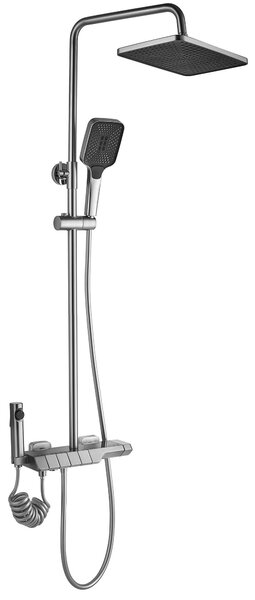 Shower set with thermostatic mixer REA ROB Nickiel Brush INOX