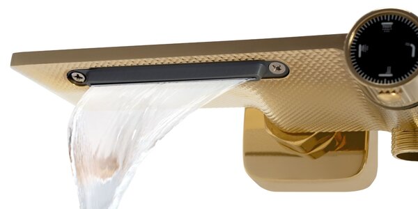 Shower set REA HELIX Gold