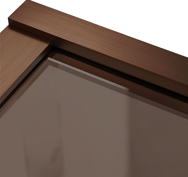 Bathtub screen Rea Elegant Brush Copper 70