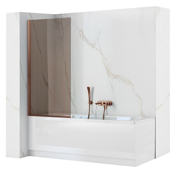 Bathtub screen Rea Elegant Brush Copper 70