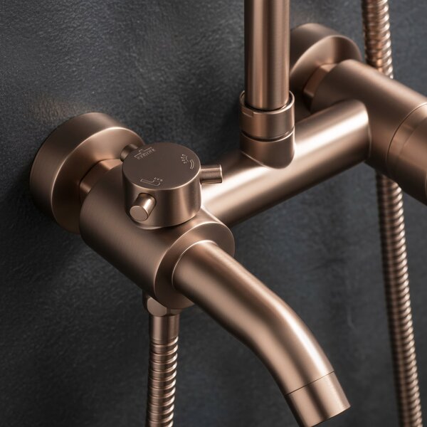 Shower set Rea Luis Brush Copper