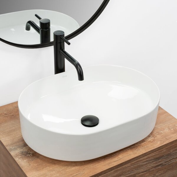 Ceramic Countertop Basin Rea Nadia 50